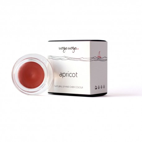 Ruj natural de buze și obraji, Apricot cu extract de merișoare